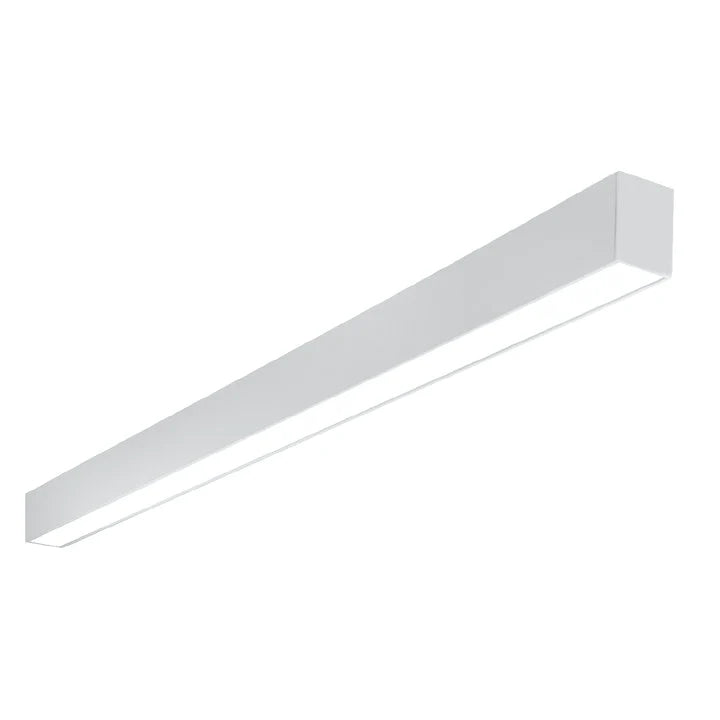 EnvisionLED LED-UDL2-4FT-3P50-5CCT-WH 4-ft Adjustable Watt LED C-Line Suspended Linear Uplight, 120-277V, White Finish