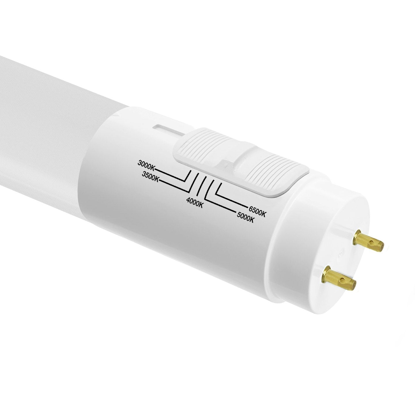 EnvisionLED LED-T8-DF-GL-4FT-15W-5CCT 4' T8 Triple Fit Tubes - 15W, 1,950 Lumens, 5CCT, Frosted Finish, Photocell Included