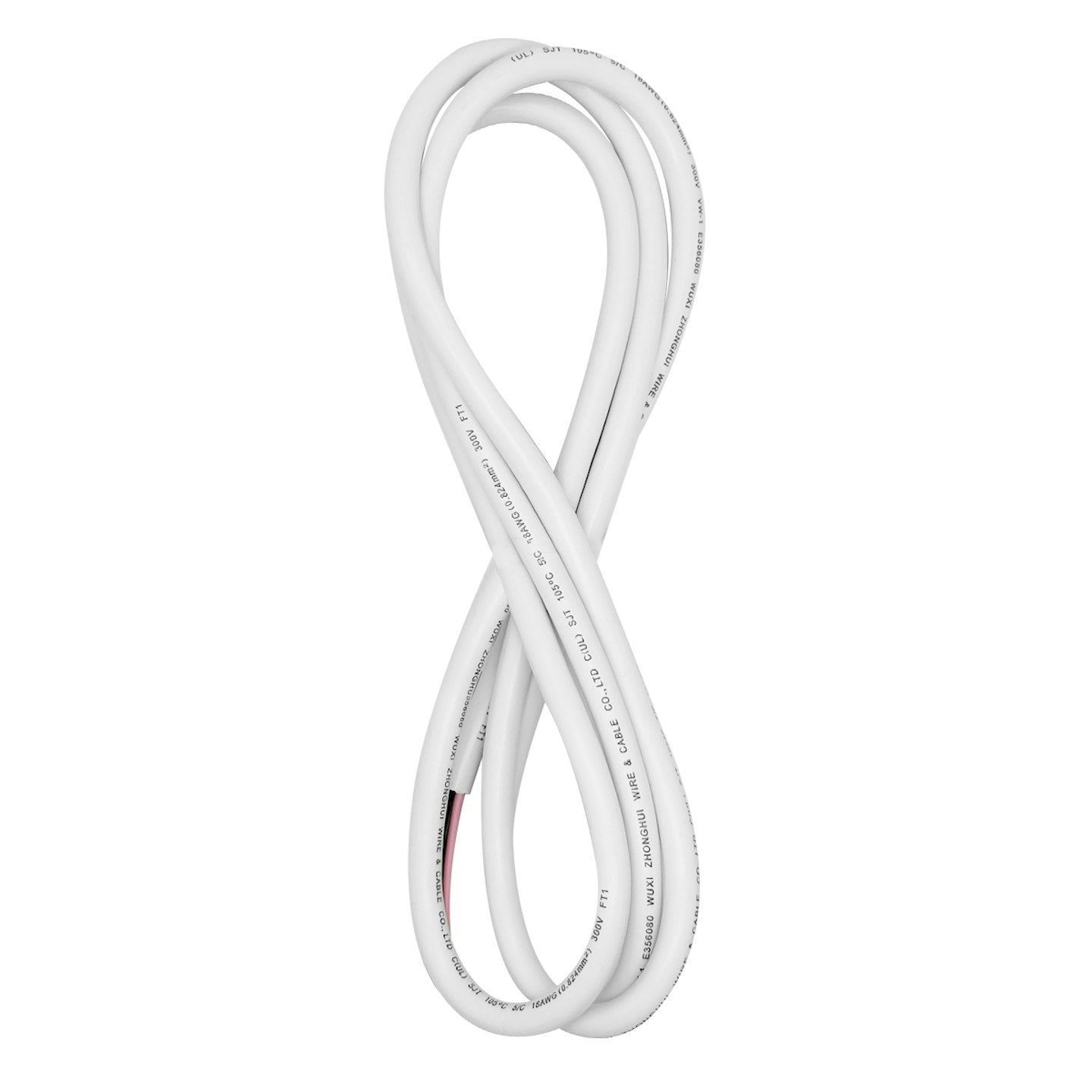 EnvisionLED SJT-18-5-12FT-WH 12’ 5-Wire White Cord