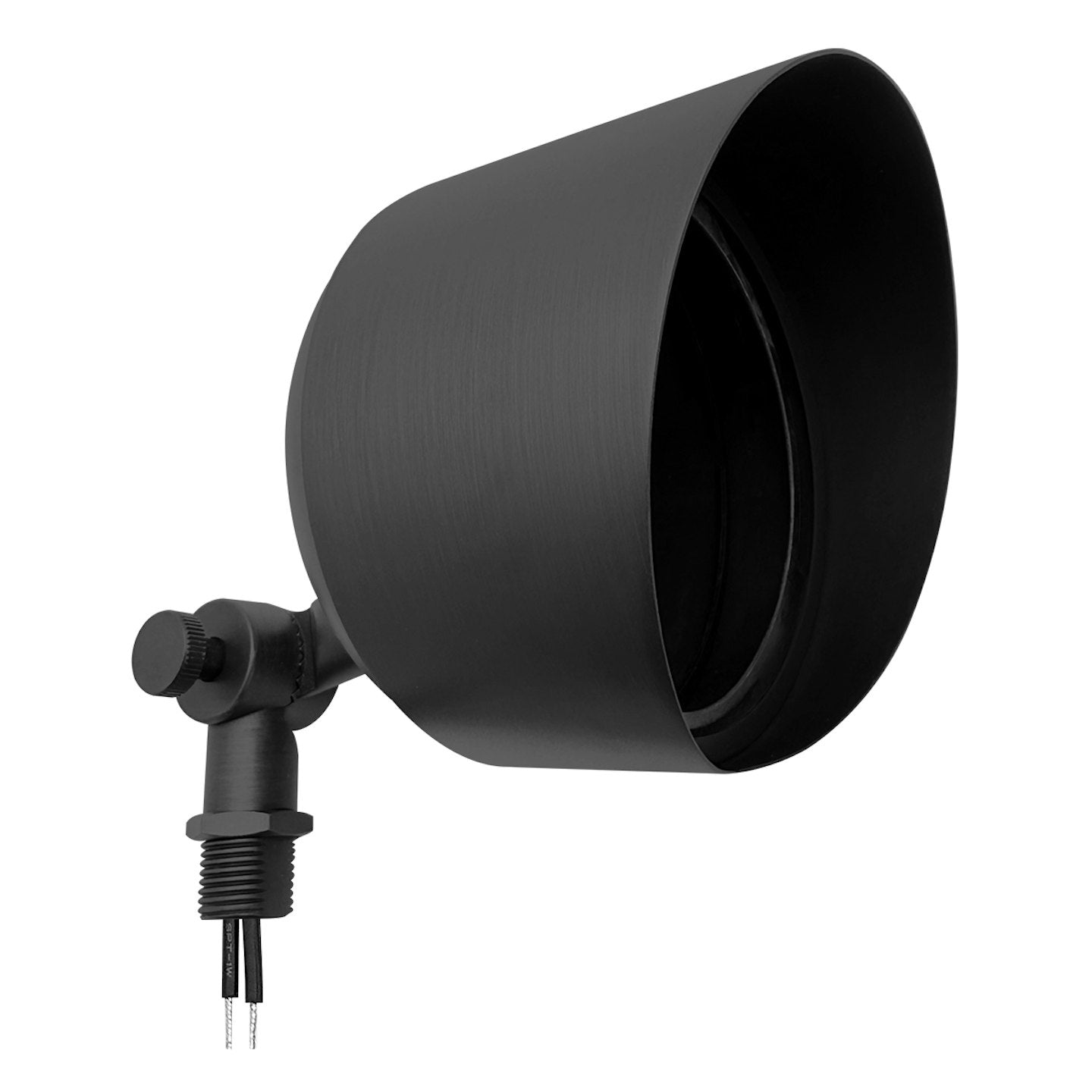 EnvisionLED FL-LG-RD-BR-MBL-12V Landscape Flood Light Large Round 12V Matte Black