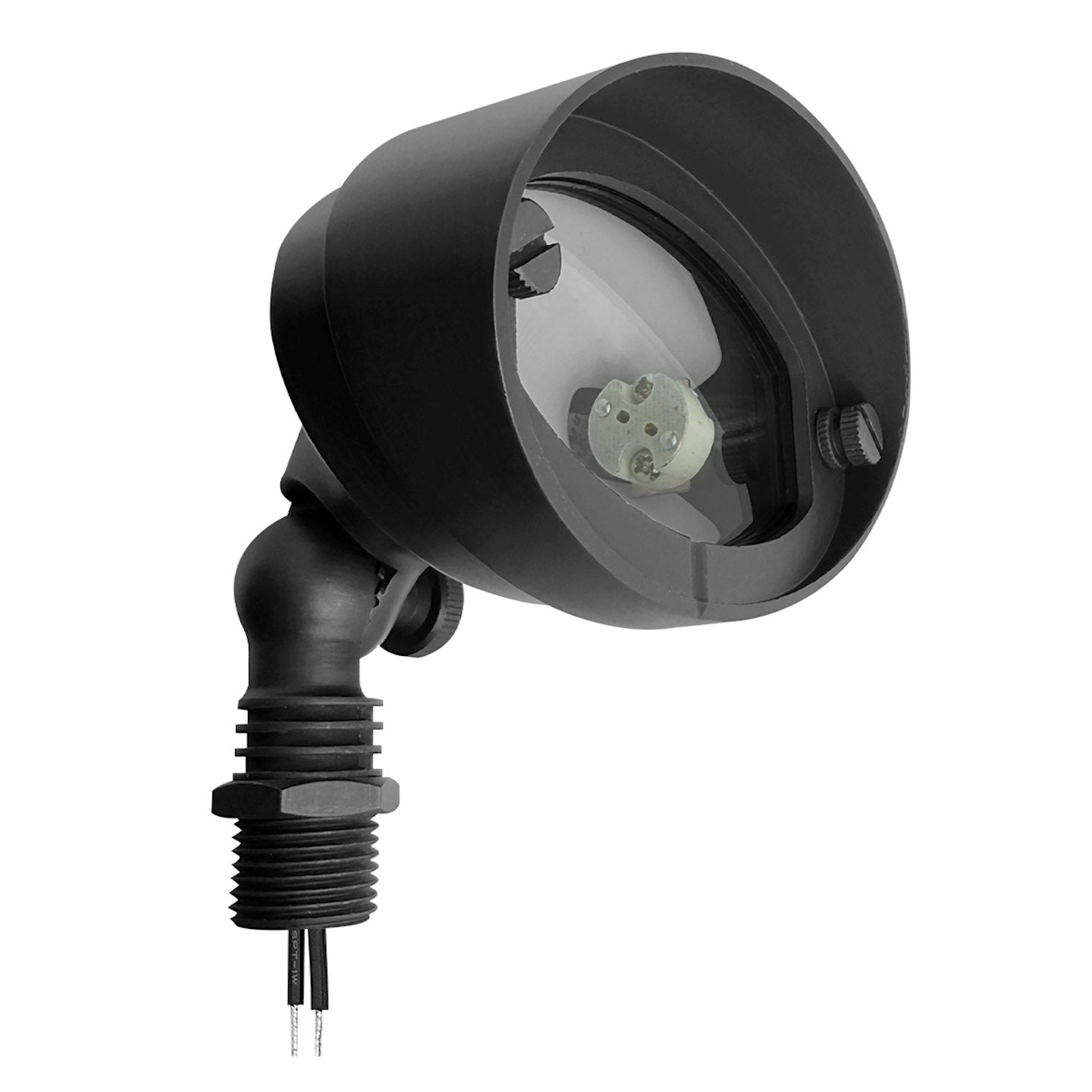 EnvisionLED FL-SM-RD-BR-MBL-12V Landscape Flood Light Small Round 12V Matte Black