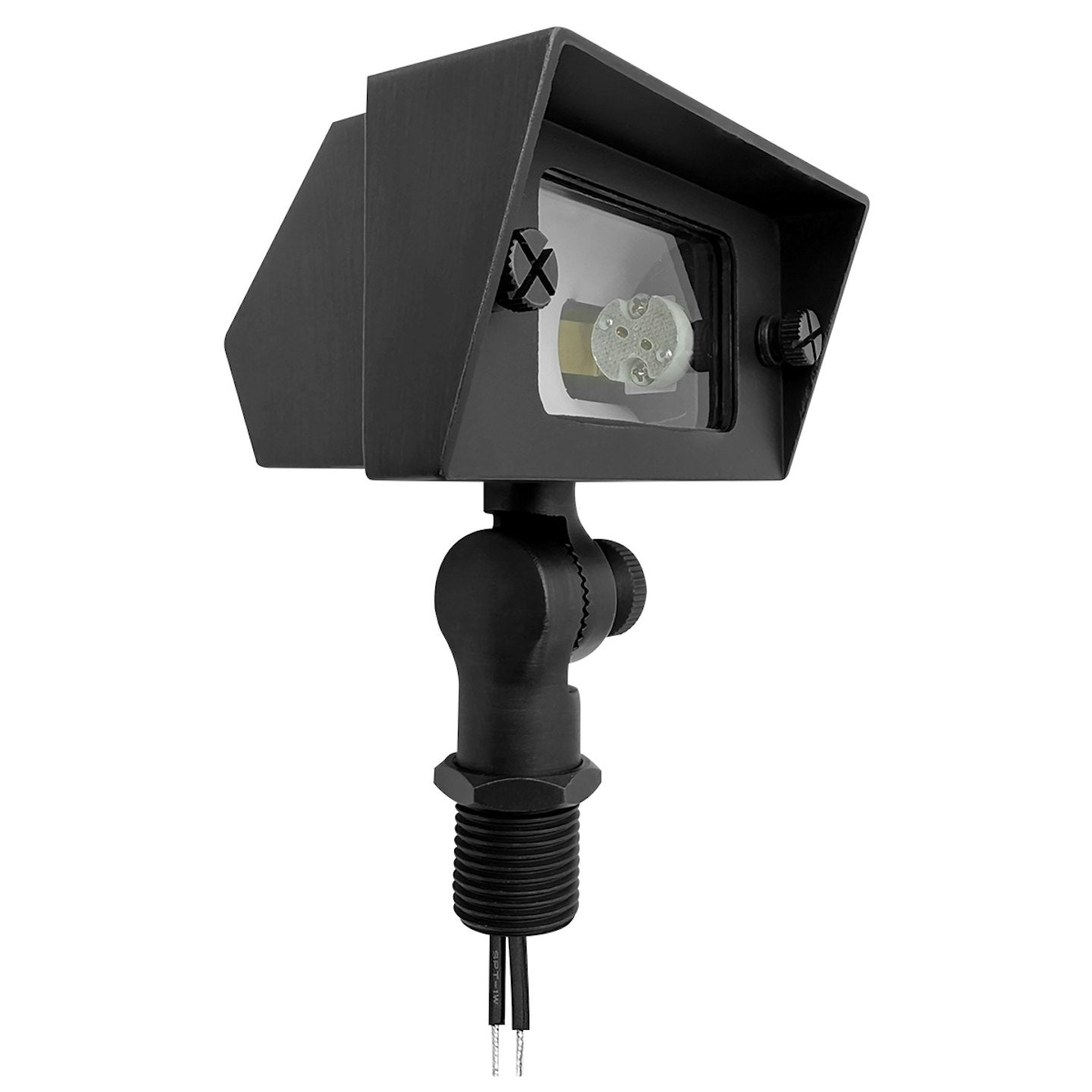 EnvisionLED FL-SM-SQ-BR-MBL-12V Landscape Flood Light Small Square 12V Matte Black