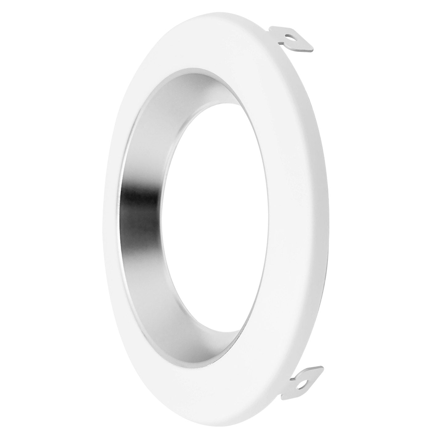 EnvisionLED CMD-TRIM-6-CSH-WH-SM 6 Inch Clear Specular Haze Reflector White Trim