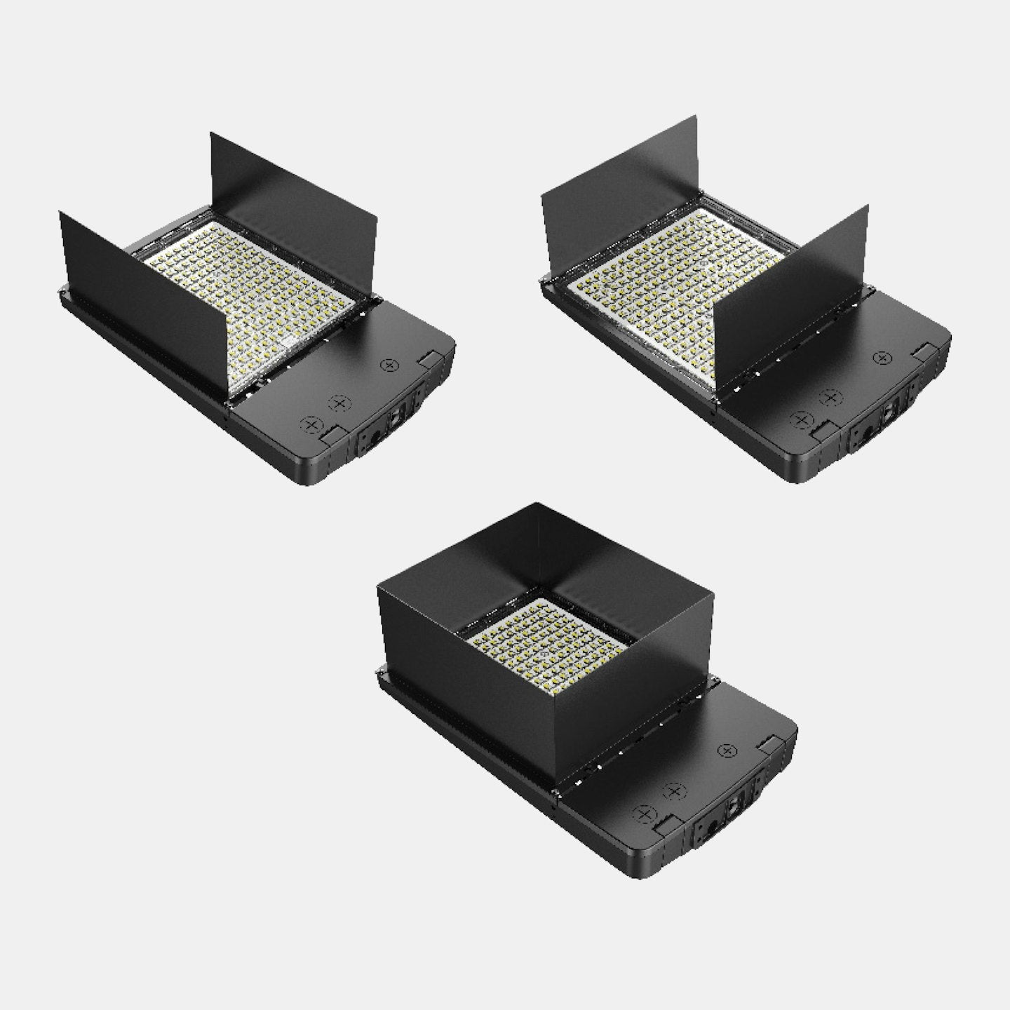 EnvisionLED ARL3-3B-XXL-HSS-BL OPTIC Line 4 Piece Shield Black 5P450 Wet Location