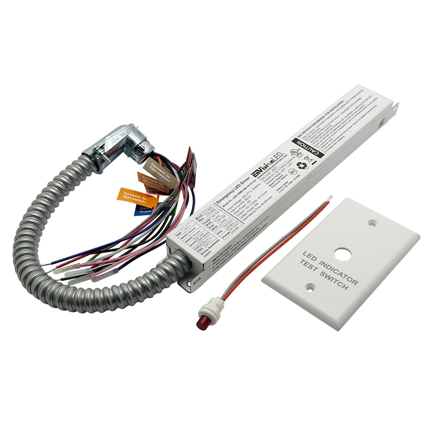 EnVision LED-EMB-8W-HV-0/10V High Voltage Emergency Backup 8W 120-277V for Wall Packs