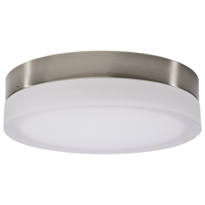 Nuvo 62-559 Pi LED Flush Mount, 11IN, CCT Selectable, Voltage 120V, Brushed Nickel / Frosted Etched Glass