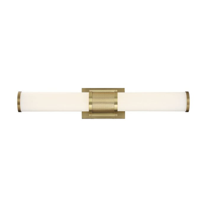 Nuvo 62-1602 Caper LED Vanity Fixture, 24IN, Color Temperature 3000K, Voltage 120V, Brushed Brass
