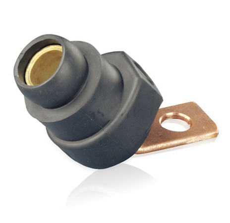Leviton 18F21-UE 18 Series Female Angle Terminal Connector, #2 - 4/0 AWG, Bus Bar Mount