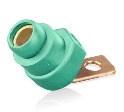 Leviton 18F21-UG 18 Series Female Angle Terminal Connector, #2 - 4/0 AWG, Bus Bar Mount