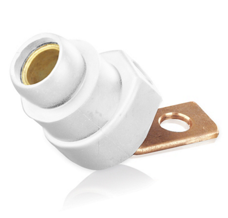 Leviton 18F21-UW 18 Series Female Angle Terminal Connector, #2 - 4/0 AWG, Bus Bar Mount