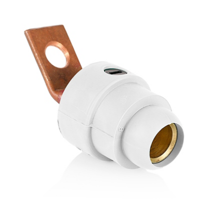Leviton 18F22-UW 18 Series Female Offset Terminal Connector, #2 - 4/0 AWG, Bus Bar Mount