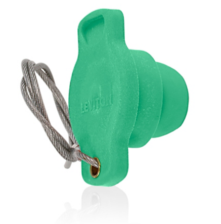 Leviton 18P21-UG Female Terminal Connector, #2 - 4/0 AWG, Male Cap