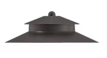 EnvisionLED PL-H-ALM-BZ-3 Path Light Cap Style 3, Aluminum, Bronze