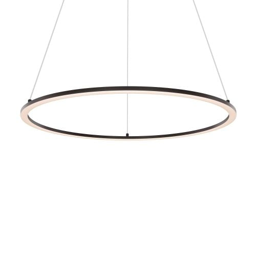 DALS Lighting RGPD24-CC-BK Circa 24" LED Pendant, Multi-Color Temperature, 1500 Lumens, Voltage 120V, Wattage 26W, Black Finish