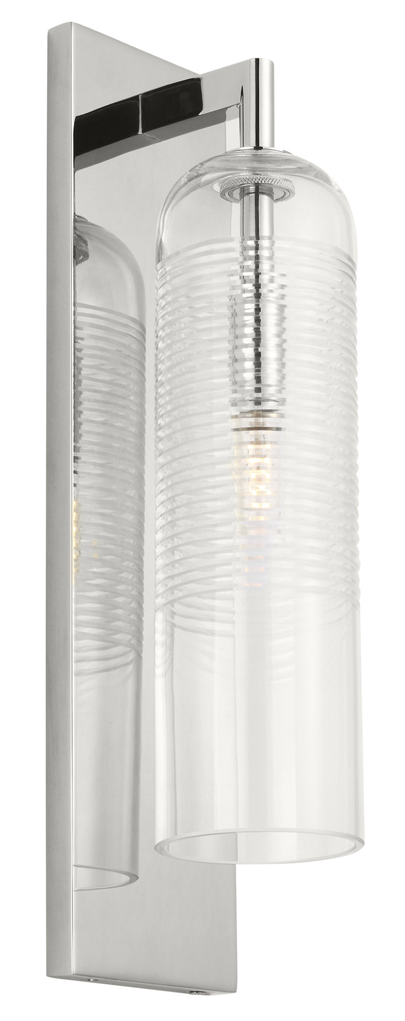 Visual Comfort Architectural SLWS642PNCG 17" Leano Wall Sconce, Wattage 5W, Polished Nickel Finish