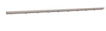 Task Lighting LPUL72S6RGSN40 72-1/2" RM USB Series Lighted Power Strip, 600 Lm/Ft Higher Output, Satin Nickel Finish, Grey receptacles, Color Temperature 4000K