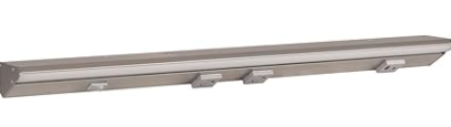 Task Lighting LPUR24S4DGSN50 24-1/2" DV USB Series Lighted Power Strip, 400 Lm/Ft High Output, Satin Nickel Finish, Grey receptacles, Color Temperature 5000K