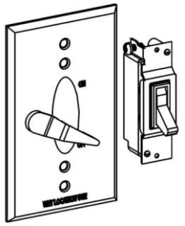 ORBIT 1C-SW-BR Electrical Box Cover, Lever Switch w/15A Switch Zinc Weather-Proof One Gang, Bronze Finish