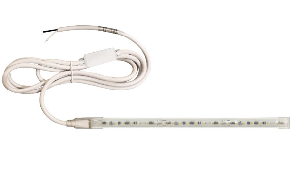 NORA Lighting NUTP13-W58-4-12-930/HWSP Custom Cut 58-ft 4-in Continuous LED Tape Light 330lm / 3.6W per foot with Mounting Clips and 8' Hardwired Power Cord with Surge Protector, Color Temperature 3000K, Voltage 120V