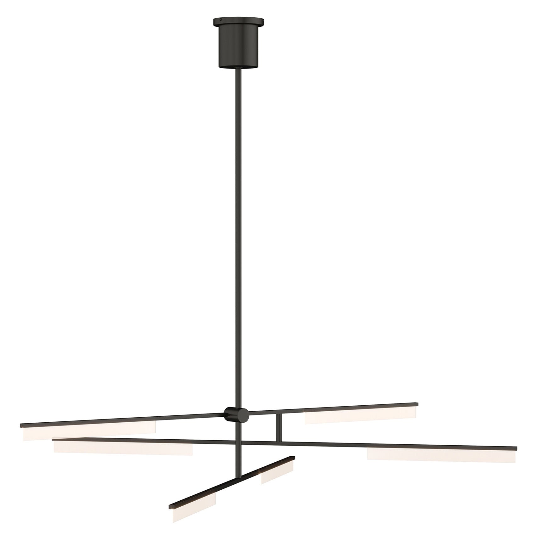 Visual Comfort Architectural 700KLE6B-LED930 Klee LED Chandelier, Voltage 120V, Lumens: 3490, Color Temperature 3000K, Black Finish