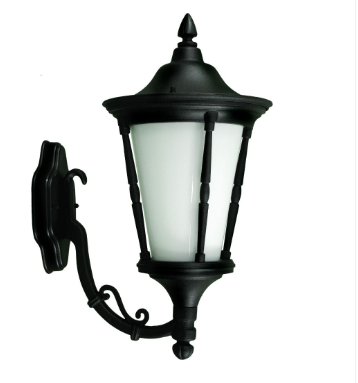 Dabmar Lighting GM115-L9-40K-B LED Cast Aluminum Post Wall Light, 120V, GU24, Color Temperature 4000k, Black Finish