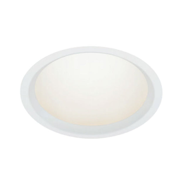 Visual Comfort Architectural EDIT12RF9WD1W Reflections 12" Indirect Downlight Flanged White Trim - Warm Dim(3000K-2000K) - Dome Pattern: Sky