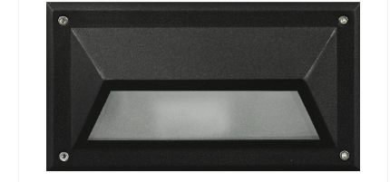 Dabmar Lighting DSL1002-L9-30K-B Cast Aluminum Hooded Step Light, 85V-265V,G24, Color Temperature 3000K, Black Finish