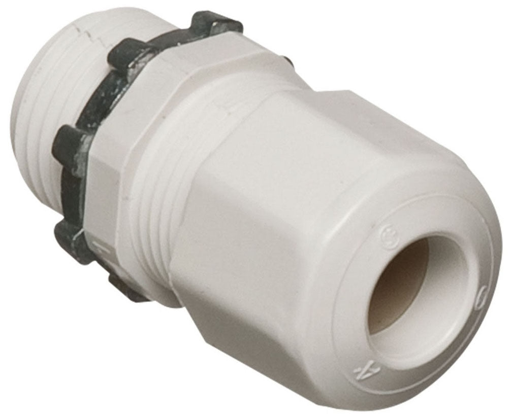 Arlington LPCG50W 1/2" Non-Metalic Cord Connector .200 to .485 Range, White