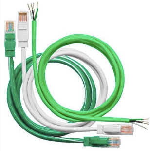 Wattstopper LMRJ-P10 RJ45 Cables 10 Feet Plenum Rated, Green