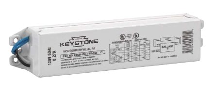 Keystone KTEB-120-1-TP-EMI /C-DP 1 x F20T12, 120V Input, Normal Power Factor, Rapid Start, 6” Case
