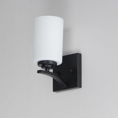 Maxim Lighting 20030SWSBR Deven Wall Sconce Angle View