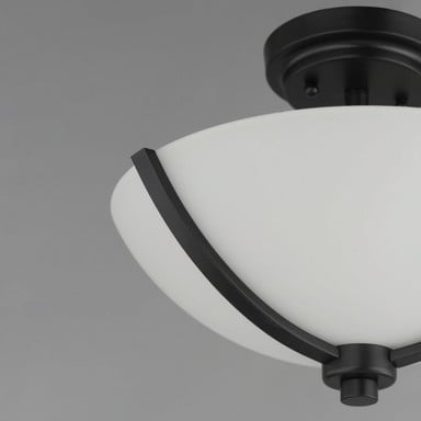Maxim Lighting 20031SWSBR Deven 3 Light 14 Inch Satin Brass Semi-Flush Mount Ceiling Light - Detail View