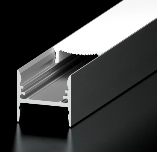 Diode LED DI-CHB-A1-96 96-inch A1 Channel Bundle for LED Tape Light Aluminum Finish, Frosted Lens, (1) Open (1) Closed End Caps, (2) Mounting Clips (1) Retaining Clip