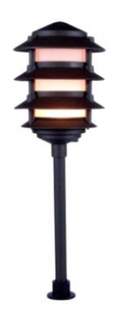 Orbit 2040-C-BR 4-TIER LOW-VOLTAGE CLEAR PAGODA LIGHT Bronze Finish