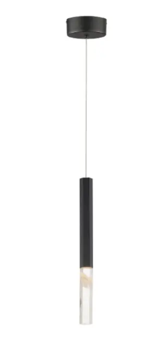 ET2 Contemporary Lighting E11020-95BK Diaphane 16" LED Pendant, Color Temperature 3000K, 300 Lumens, Voltage 120V, Black Finish