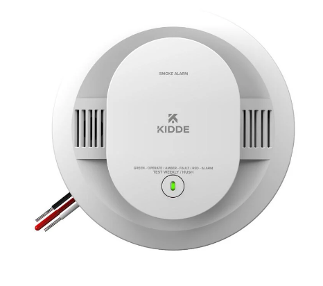 Kidde 20SAR 120V Hardwired Smoke Alarm with AA Backup Battery and Test/Silence Button