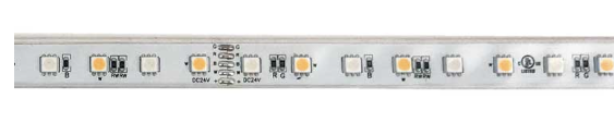Core Lighting LSPW-50-RGBW-DX-30K-PF-24V Outdoor Digital Color Changing + White Led Strip, Color Temperature 3000k, Wattage 4.4W per Foot, Voltage 24V DC