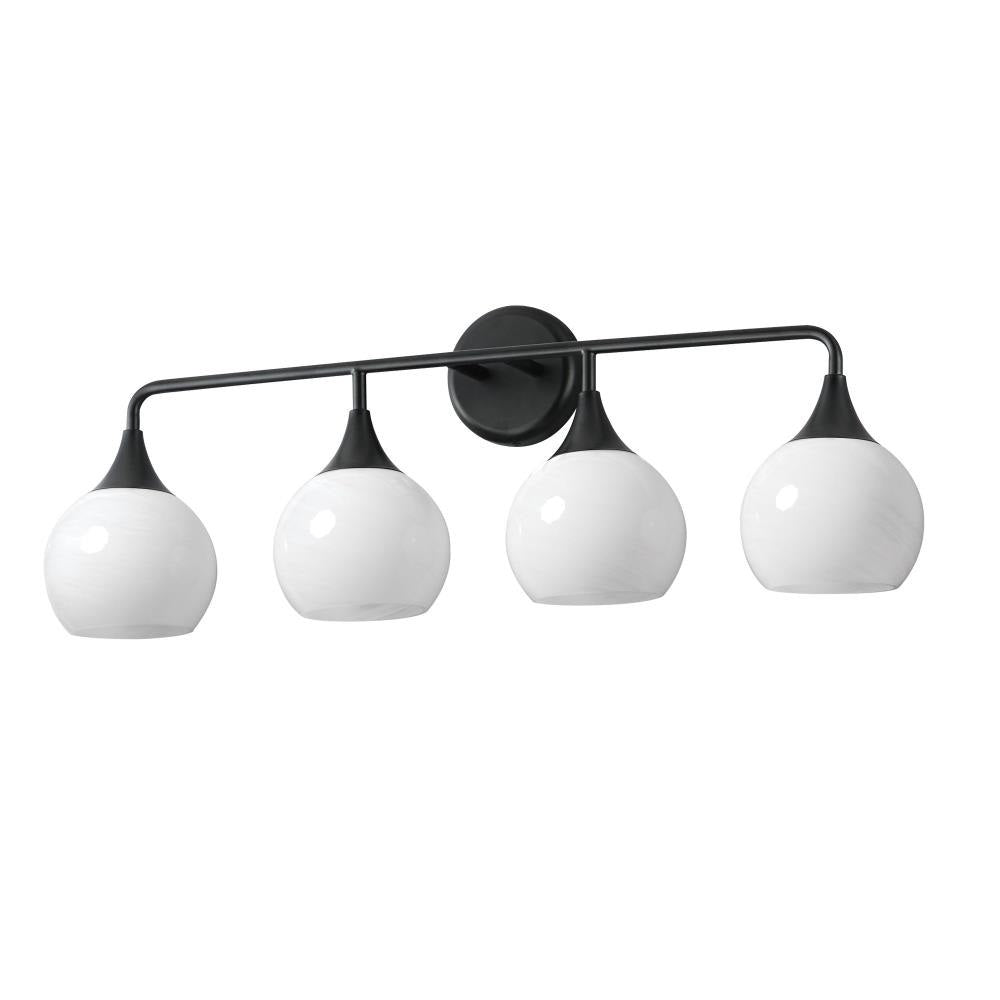 Maxim Lighting 21224MRNAB Neve 4 Light 31 inch Natural Aged Brass Bath Vanity Wall Light