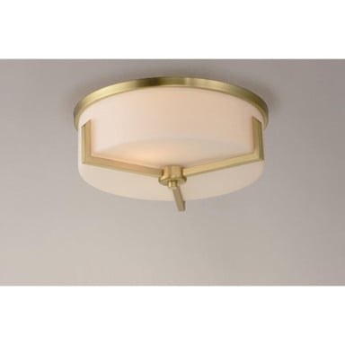 Maxim Lighting 21280SWSBR Dart Flush Mount Ceiling Light Installed View