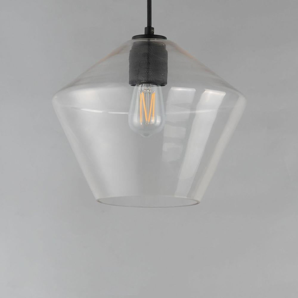 Maxim Lighting 21337CLNAB Geode Clear Glass Shade Close-Up Detail