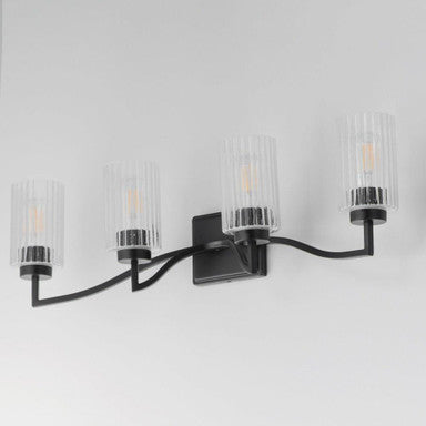 Maxim Lighting 21374CRSCH Rigata 4 Light Bath Vanity Wall Light Lower Angle View