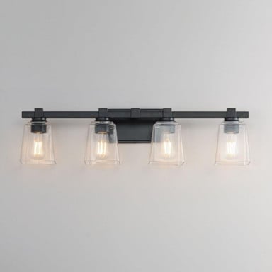 Maxim Lighting 21384CLNAB Cubos 4 Light Bath Vanity Wall Light - Side View