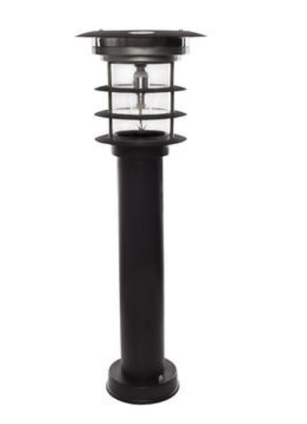 Gama Sonic 214001 Stainless Steel Bollard Solar Light w/EZ Anchor Black