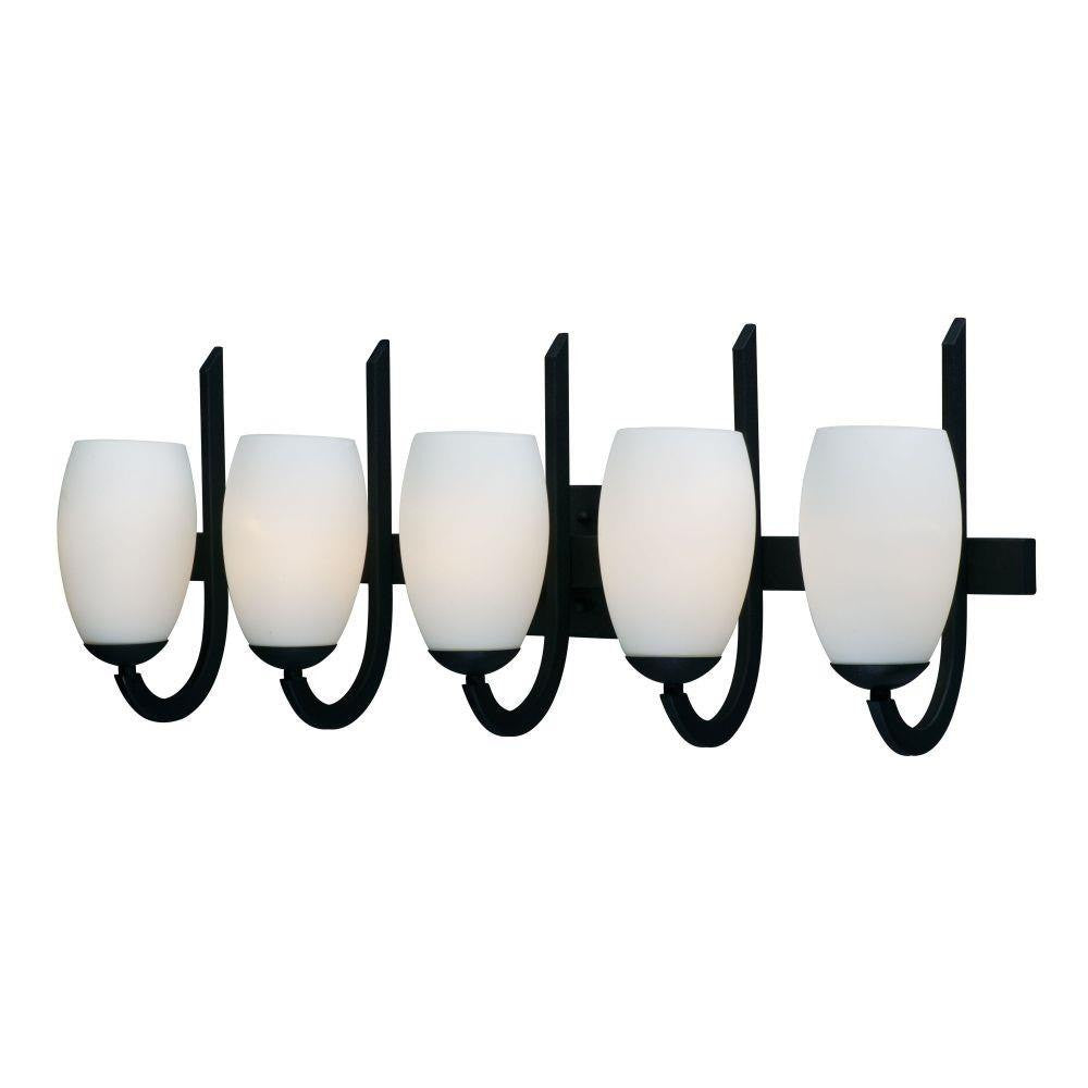 Maxim Lighting 21645SWTXB Taylor 5 Light 31.5 inch Textured Black Bath Vanity Wall Light