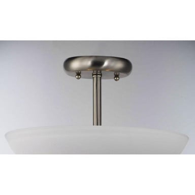 Maxim Lighting 21653SWSN Taylor Semi Flush Mount Satin Nickel Canopy Detail