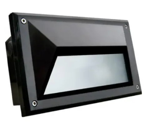 Dabmar Lighting FG2010-L12-40K-B G24 LED Fiberglass Recessed Step Light, Wattage 12W, Color Temperature 40K, Voltage 120V-277V, Black