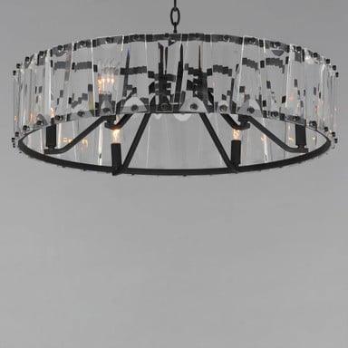 Maxim Lighting 21866BCGS Odeon Chandelier Ceiling Light - Angled View