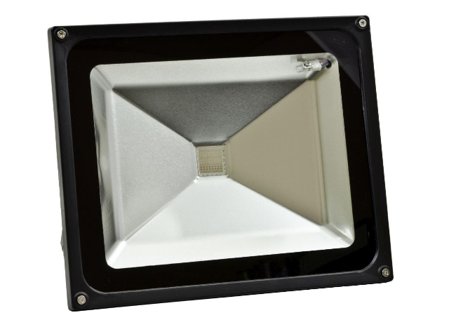 Dabmar Lighting DF-LED5964-B-SMCC 11.12 Inch LED Slim Flood Light with Multi-Color Controller, 50W, Black Finish