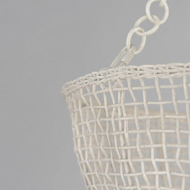 Maxim Lighting Cestino Pendant - Weathered White Finish Close-Up Detail