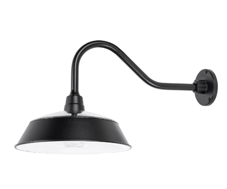 Gama Sonic 224BM50044 Cottage Solar Barn Wall Light, Black Finish